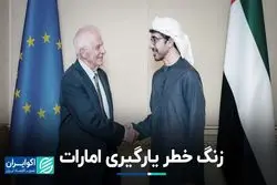 زنگ خطر یارگیری امارات برای ایران