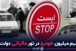 نیم میلیون خودرو در تور مالیاتی 