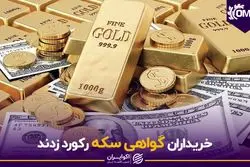 خریداران گواهی سکه رکورد زدند