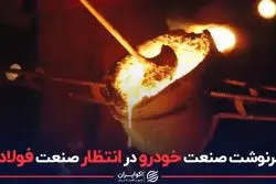 سرنوشت صنعت خودرو در انتظار صنعت فولاد؟