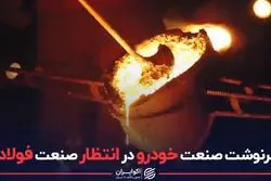 سرنوشت صنعت خودرو در انتظار صنعت فولاد؟