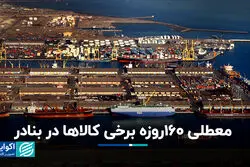 معطلی ۱۶۰روزه برخی کالاها در بنادر
