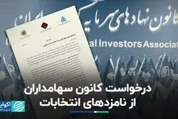 درخواست سهامداران بازار سرمایه از نامزدهای انتخابات چه بود؟