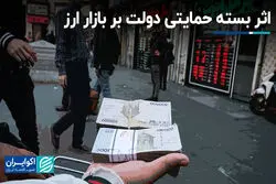 اثر بسته حمایتی دولت بر بازار ارز