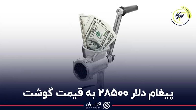 پیغام دلار 28500 به قیمت گوشت