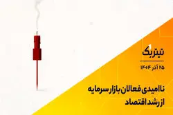 پادکست تیتر یک | ناامیدی فعالان بازار سرمایه از رشد اقتصاد