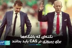 نکته‌ای که باشگاه‌ها برای پیروزی در CAS باید بدانند