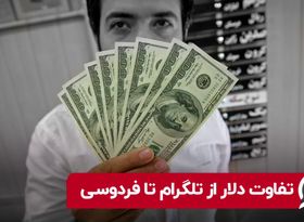 تفاوت دلار از تلگرام تا فردوسی