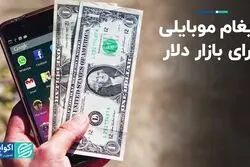 پیغام موبایلی برای بازار دلار