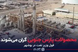 محصولات پارس جنوبی گران می شوند