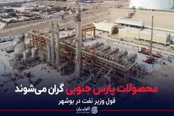 محصولات پارس جنوبی گران می شوند