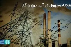 معادله مجهول در آب، برق و گاز