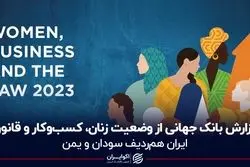 گزارش بانک جهانی از وضعیت زنان، کسب‌وکار و قانون در ایران