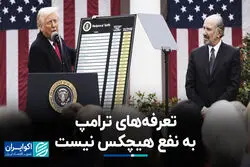 تعرفه‌های ترامپ به نفع هیچکس نیست