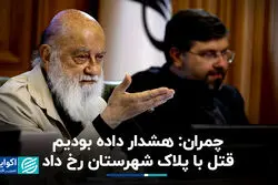 چمران: هشدار داده بودیم؛ قتل با پلاک شهرستان رخ داد