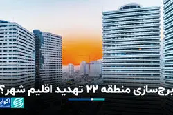 برج‌سازی منطقه ۲۲ تهدید اقلیم شهر