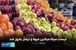 لیست سیاه میادین میوه و تره‌بار   