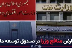 تعارض منافع وزرا در صندوق توسعه ملی