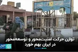 توازن حرکت امنیت‌ محور در ایران بهم خورد