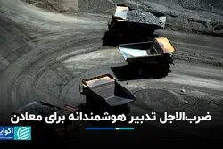 ضرب‌الاجل تدبیر هوشمندانه برای معادن