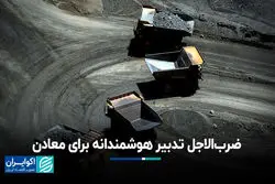 ضرب‌الاجل تدبیر هوشمندانه برای معادن