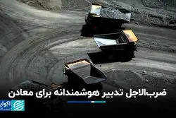 ضرب‌الاجل تدبیر هوشمندانه برای معادن