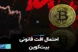 احتمال افت قانونی بیت‌کوین