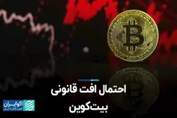 احتمال افت قانونی بیت‌کوین