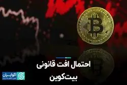 احتمال افت قانونی بیت‌کوین