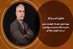 تحلیل کسب و کار؛ بهینه سازی، توسعه، هوشمندسازی/ مدیریت چابک و مدیریت پروژه نوین در بستر آموزش حرفه ای