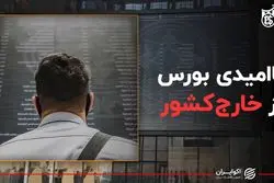 ناامیدی بورس از خارج کشور