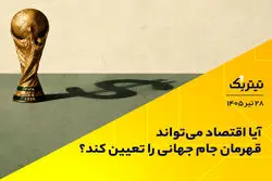 آیا اقتصاد می‌تواند قهرمان جام جهانی را تعیین کند؟
