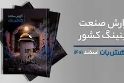 اولین گزارش صنعت ماینینگ کشور منتشر شد