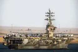 یک روز پس از توقیف نفت‌کش اسرائیلی؛ آیزونهاور از تنگه هرمز عبور کرد