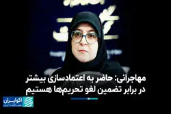 مهاجرانی: حاضر به اعتمادسازی بیشتر در برابر تضمین لغو تحریم‌ها هستیم