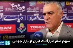 سهم صفر ابزارآلات ایران از بازار جهانی