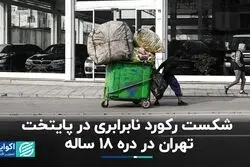 تهران در نابرابرترین وضعیت خود در ۱۸ سال اخیر
