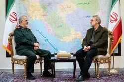  فرمانده کل سپاه و علی لاریجانی دیدار و گفت و گو کردند+ جزئیات