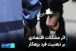 اثر مشکلات اقتصادی بر ذهنیت فرد بزهکار