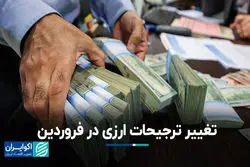 تغییر ترجیحات ارزی در فروردین