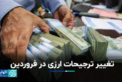 تغییر ترجیحات ارزی در فروردین