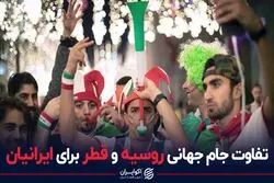 تفاوت جام جهانی روسیه و قطر برای ایرانیان