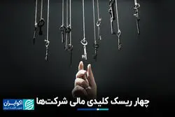 چهار ریسک کلیدی مالی شرکت‌ها