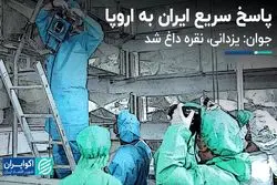 پاسخ سریع ایران به اروپا