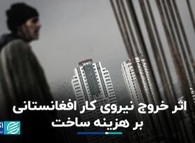 اثر خروج نیروی کار افغانستانی بر هزینه ساخت