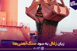 زیان زغال به سود سنگ‌آهنی‌ها