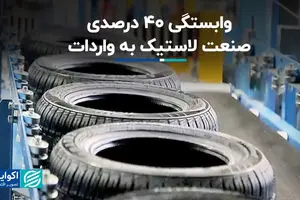 وابستگی ۴۰ درصدی صنعت لاستیک به واردات