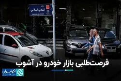 فرصت‌طلبی بازار خودرو در آشوب