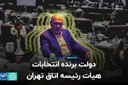 دولت برنده انتخابات هیات رئیسه اتاق تهران
