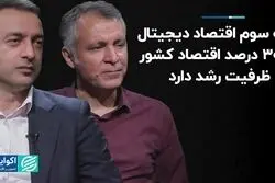 لایه سوم اقتصاد دیجیتال تا ۳۰ درصد اقتصاد کشور ظرفیت رشد دارد